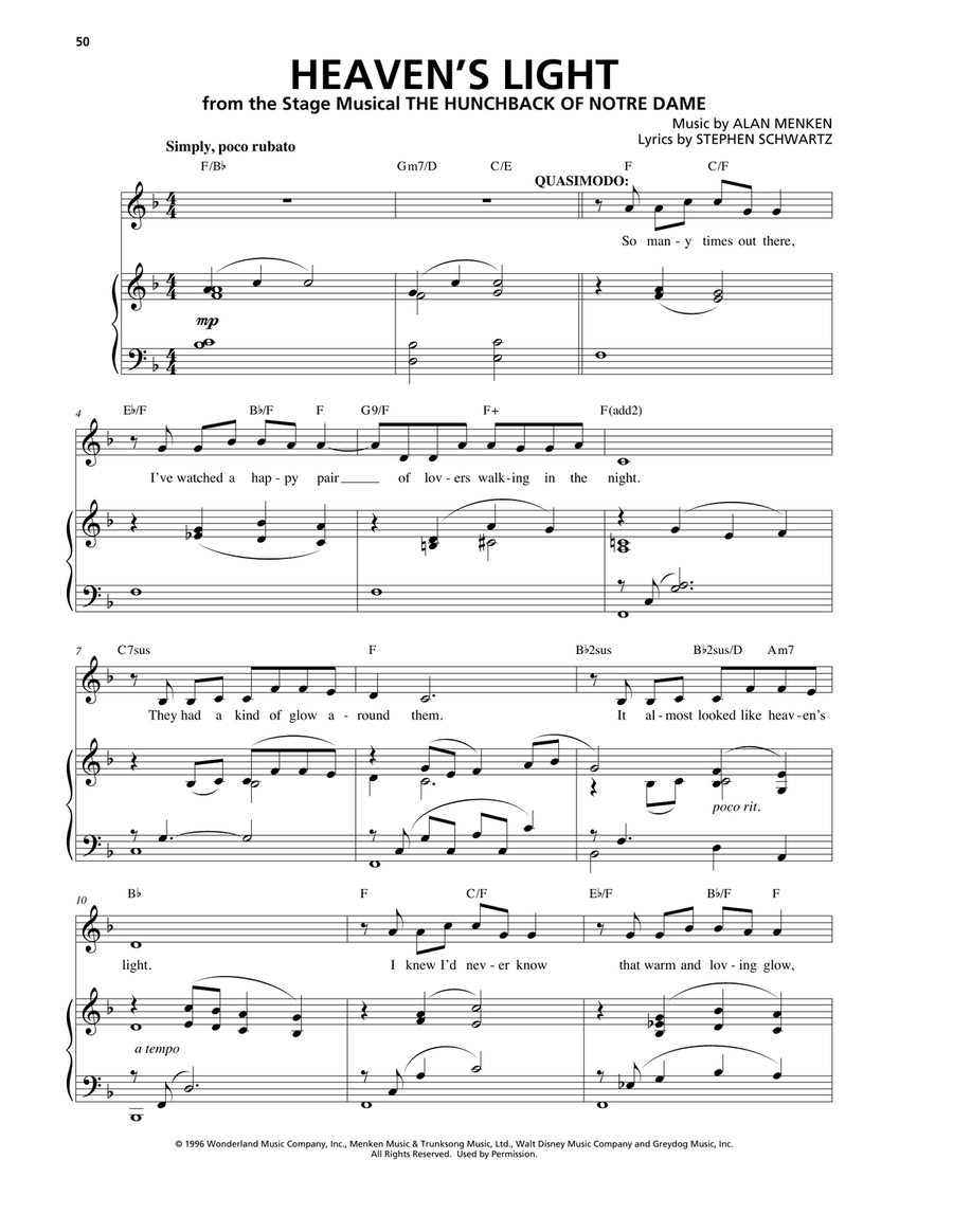 Heaven's Light Voice Solo scores gallery preview page 1