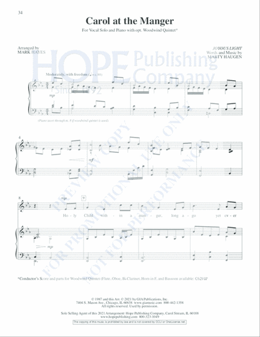 The Vocal Solos of Mark Hayes, Vol. 1 Voice Solo scores gallery preview page 7