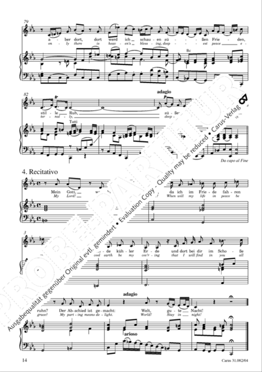 I have enough (Ich habe genung) Mezzo-Soprano Voice scores gallery preview page 15