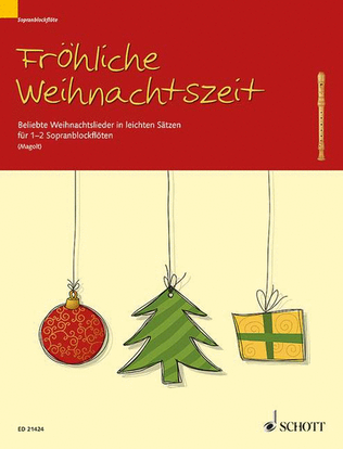 Book cover for Frohliche Weihnachtszeit 1-2 Descant Recorders