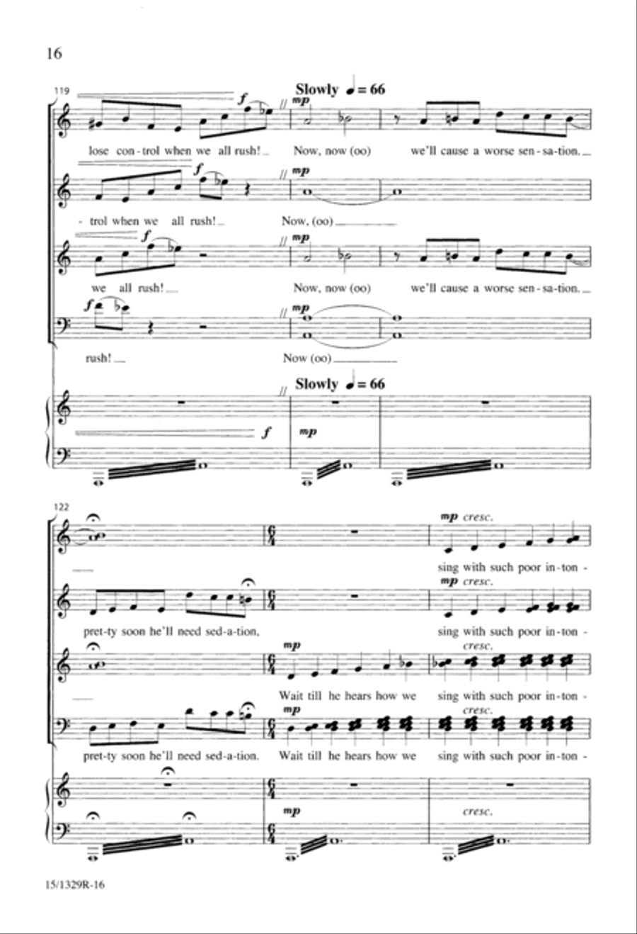 A Chorister's Covert Concert 4-Part scores gallery preview page 16