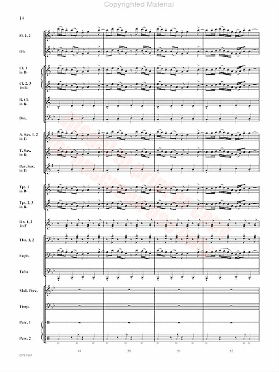 Chisholm Trail Concert Band scores gallery preview page 15