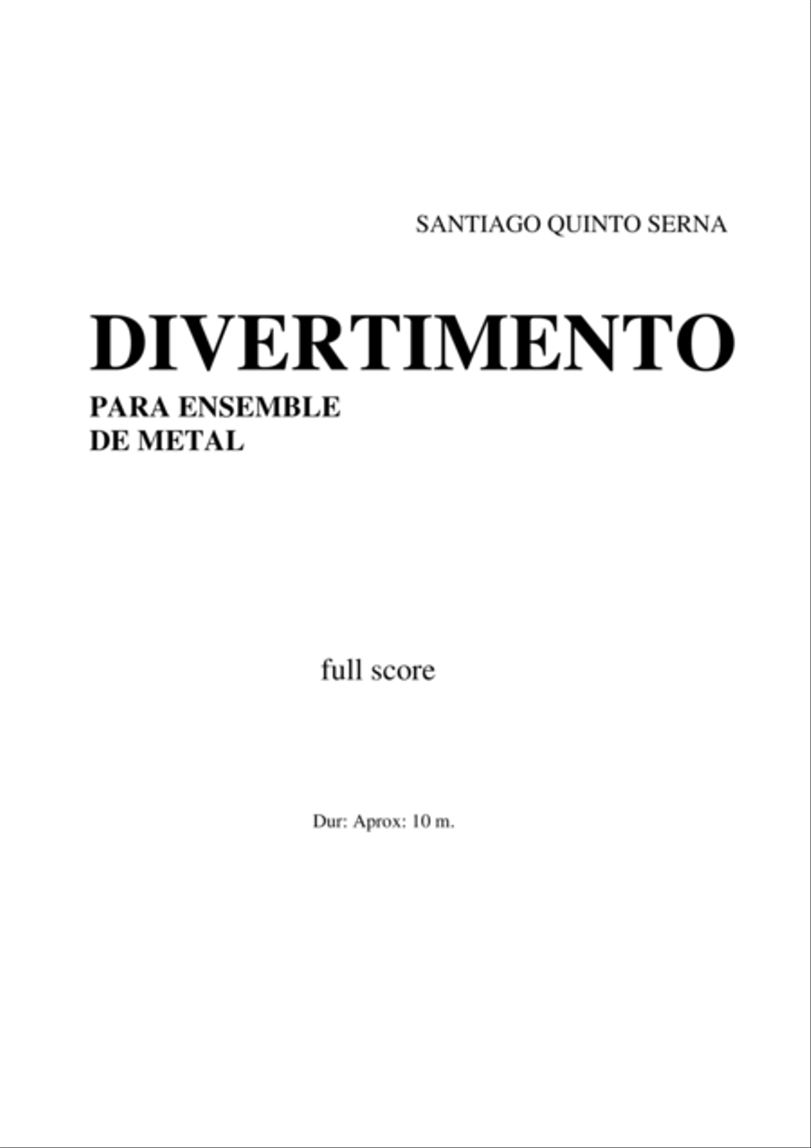 divertimento for brass ensemble Brass Ensemble scores gallery preview page 8