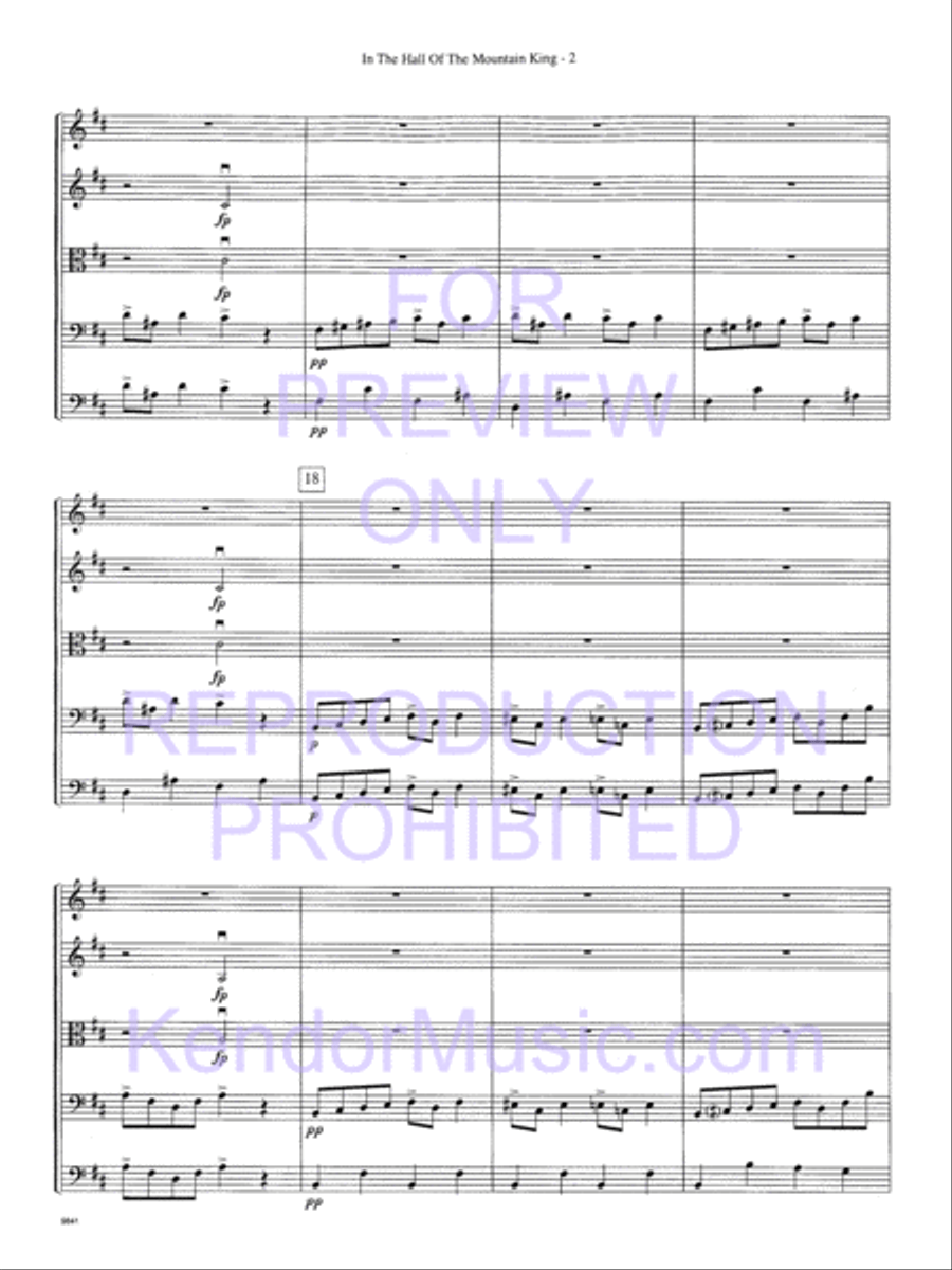 In The Hall Of The Mountain King (Score) String Orchestra scores gallery preview page 5