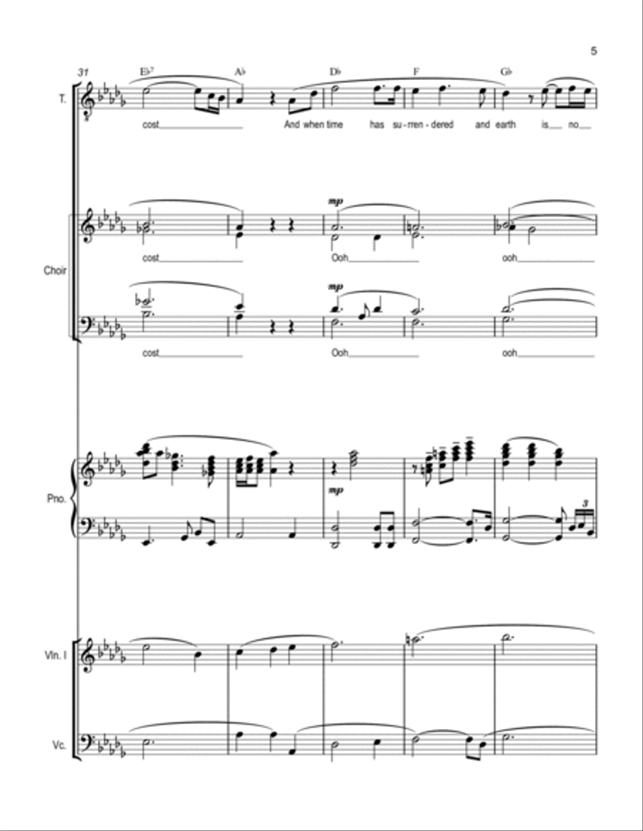 I Believe In A Hill Called Mt Calvary Choir scores gallery preview page 5