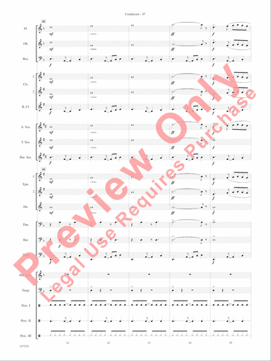 Charlie and the Chocolate Factory, Suite from Concert Band scores gallery preview page 50