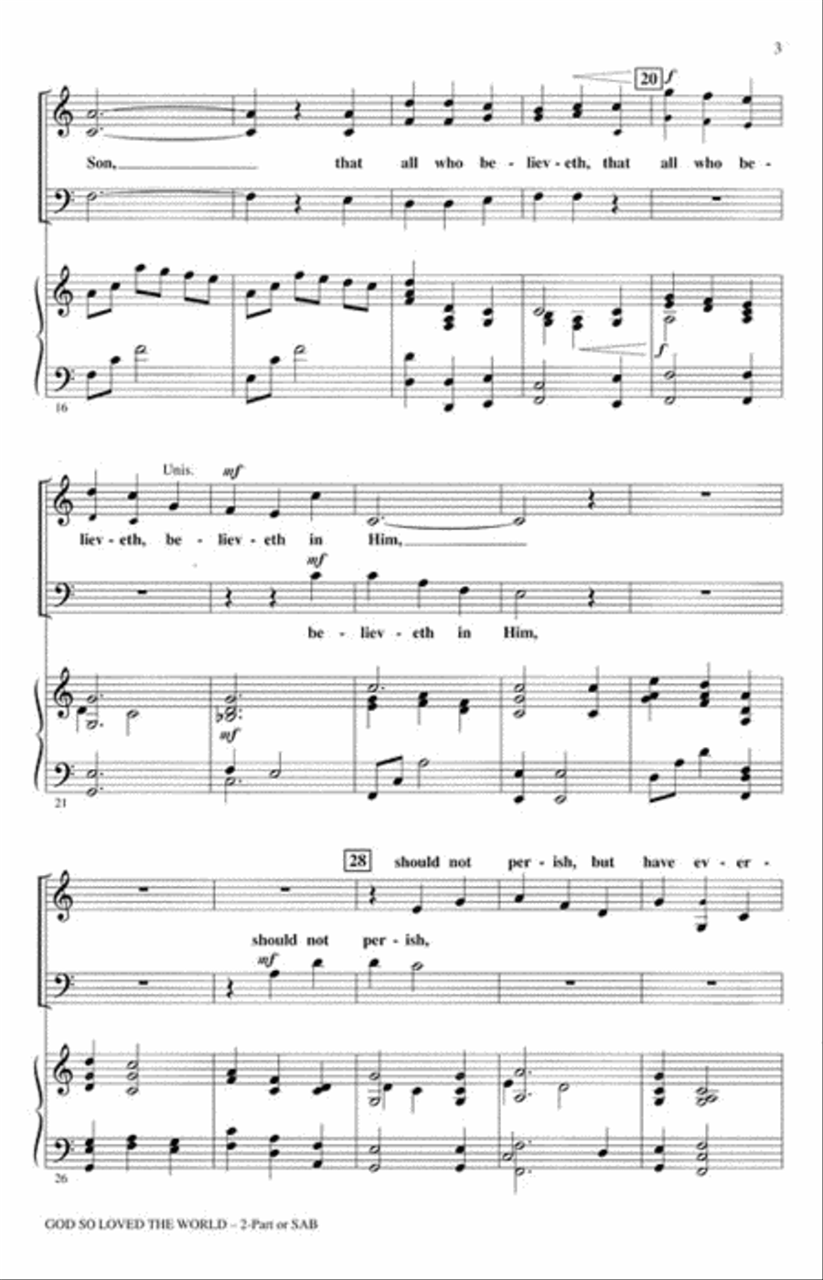 God So Loved the World 3-Part scores gallery preview page 3