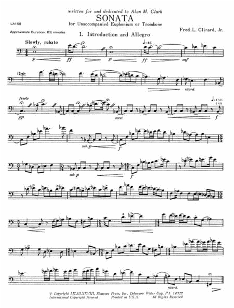 Sonata Euphonium scores gallery preview page 2