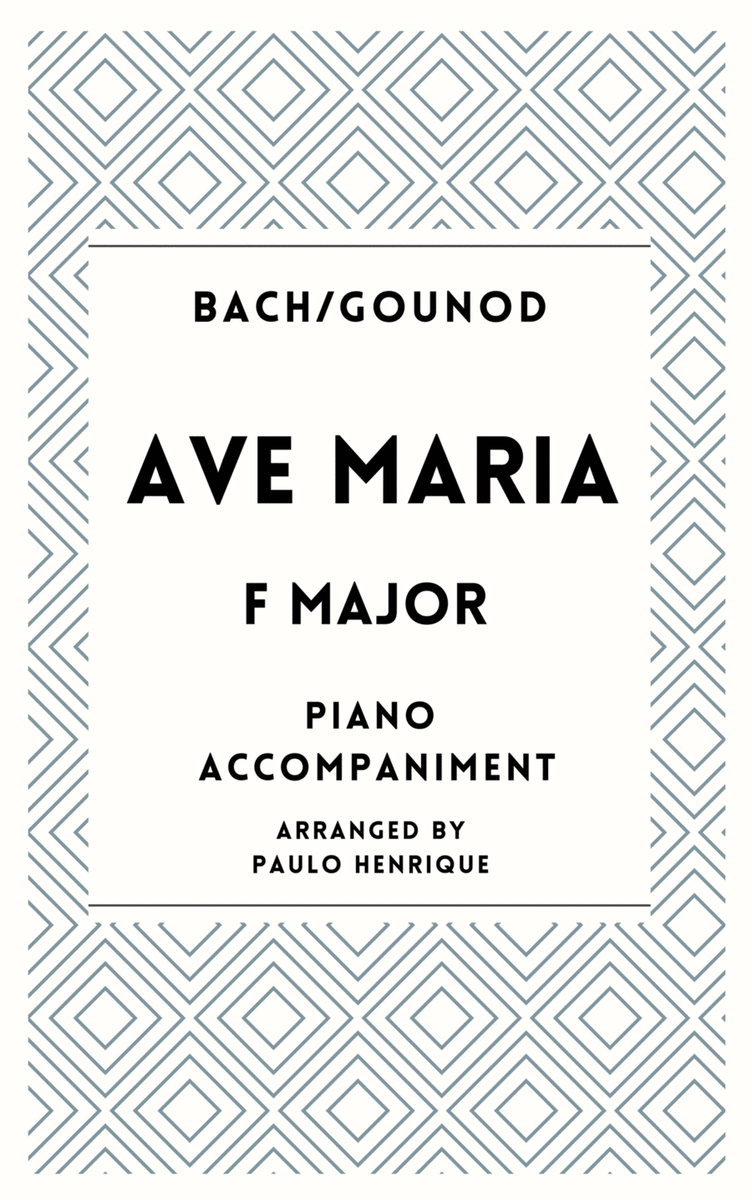 Ave Maria - Piano Accompaniment- F Major image number null