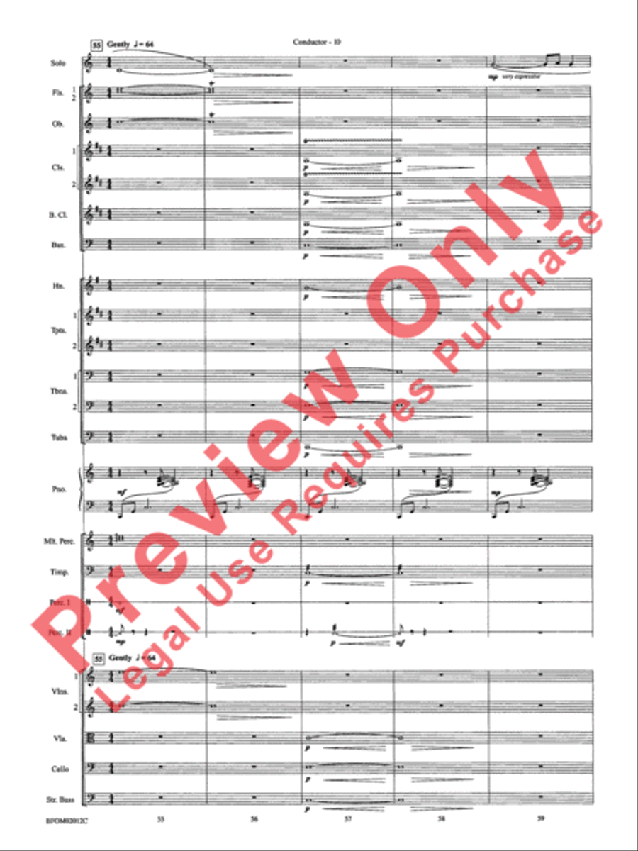 All Is Calm (Based on Silent Night) Full Orchestra scores gallery preview page 13