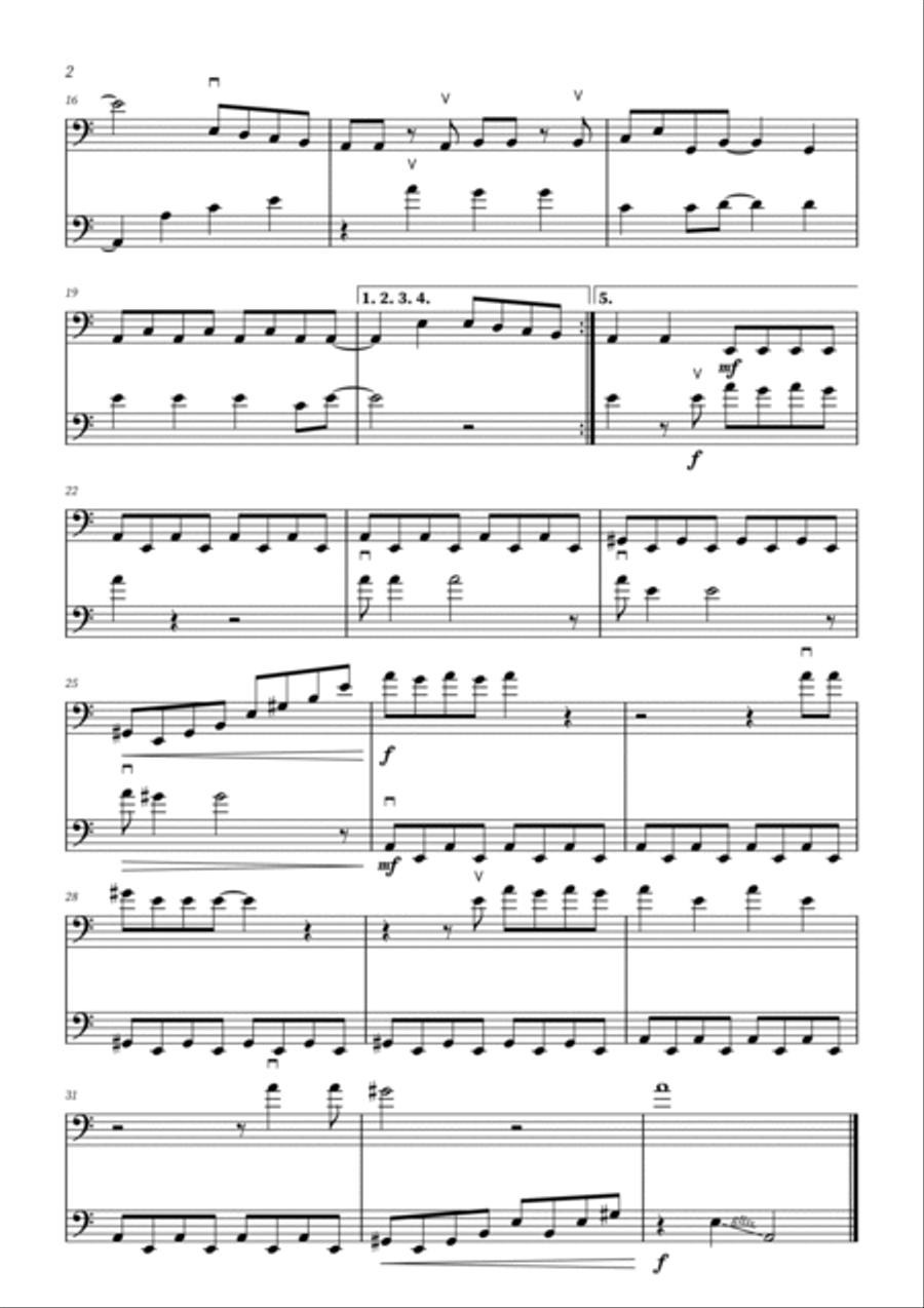 Paint It, Black String Duet scores gallery preview page 2