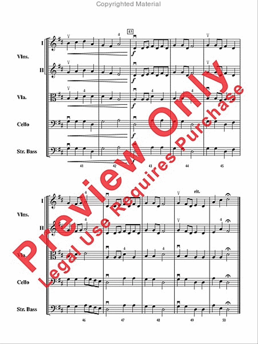 Airborne Heroes String Orchestra scores gallery preview page 7