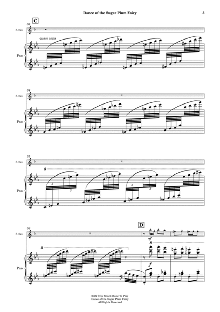 Dance of the Sugar Plum Fairy - Soprano Sax and Piano (Full Score and Parts) image number null