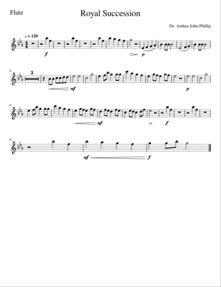 Royal Succession Royal Succession Concert Band scores gallery preview page 6