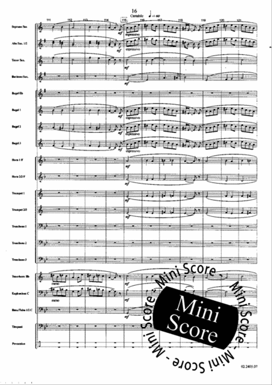 Telemark Fantasy Fanfare Band scores gallery preview page 22