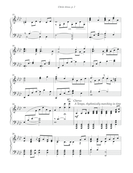 Christ Arose (Low, In The Grave He Lay) by Lorie Line Piano Solo - Digital Sheet Music