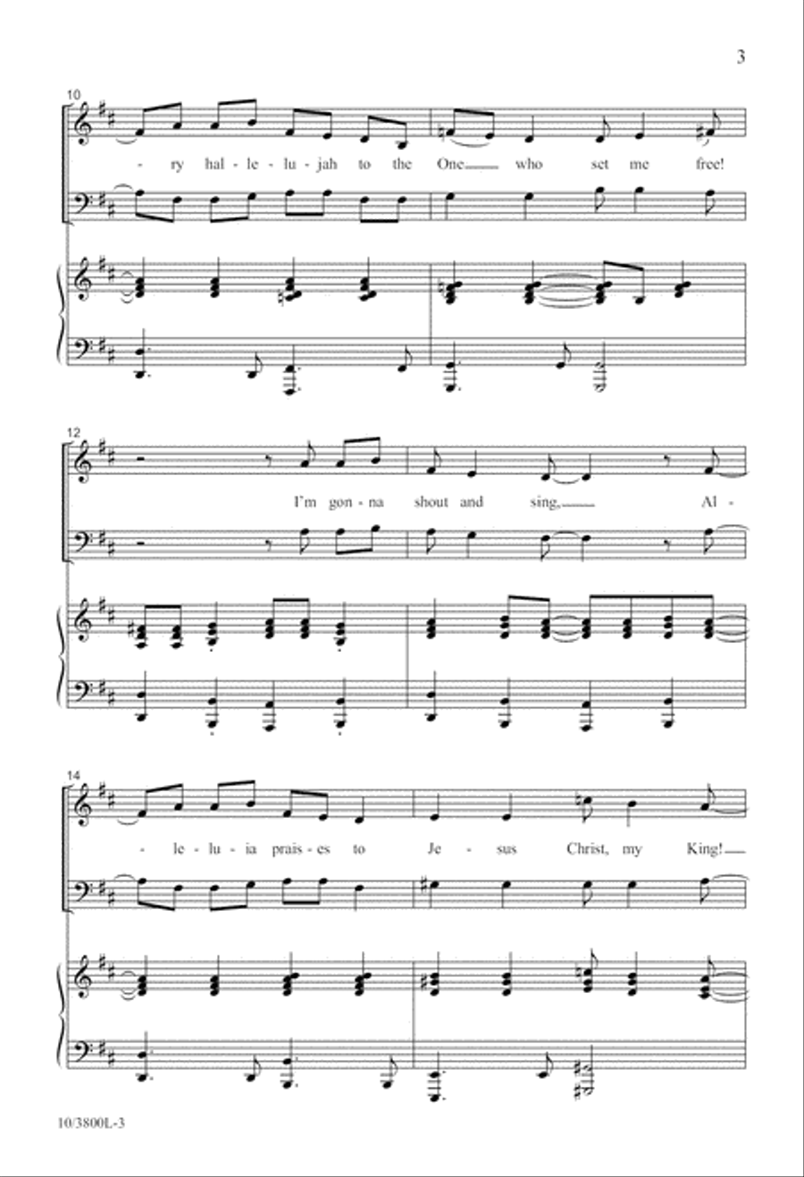 I'm Gonna Sing and Shout! 4-Part scores gallery preview page 3