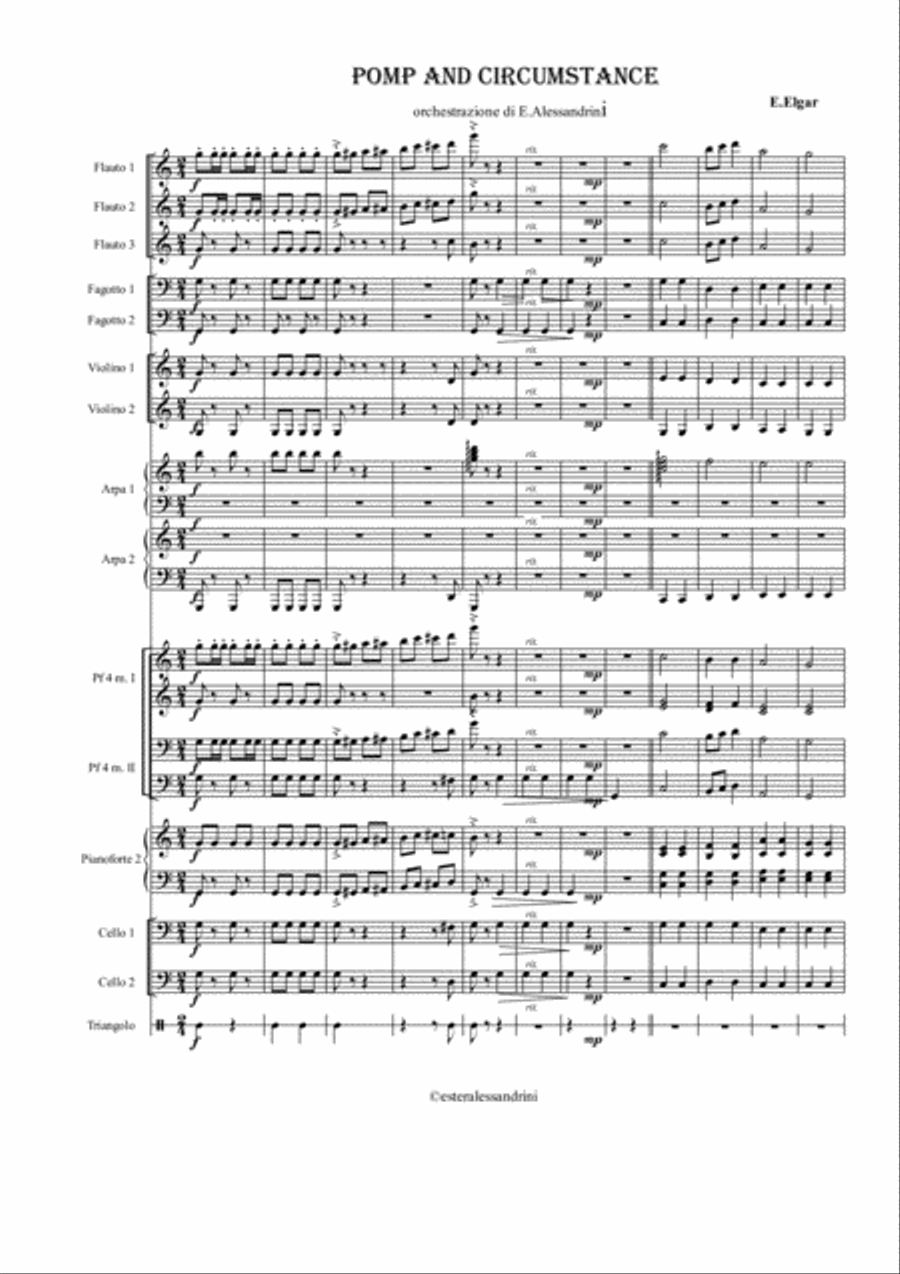 Pomp and Circumstance Large Ensemble scores gallery preview page 1