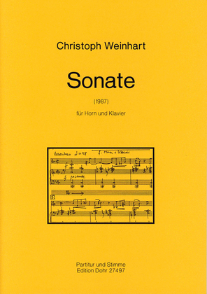 Book cover for Sonate (1987) (für Horn und Klavier)