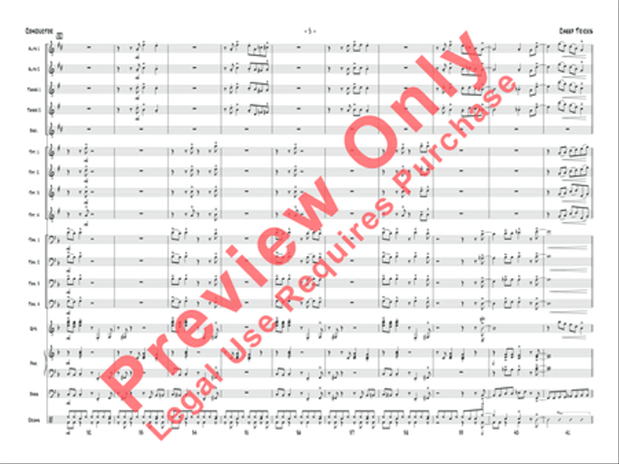 Cheep Tricks Cheep Tricks Jazz Ensemble scores gallery preview page 22