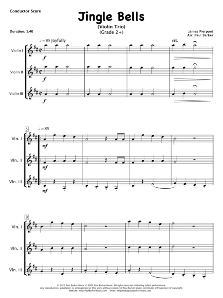 Jingle Bells (Violin Trio) image number null