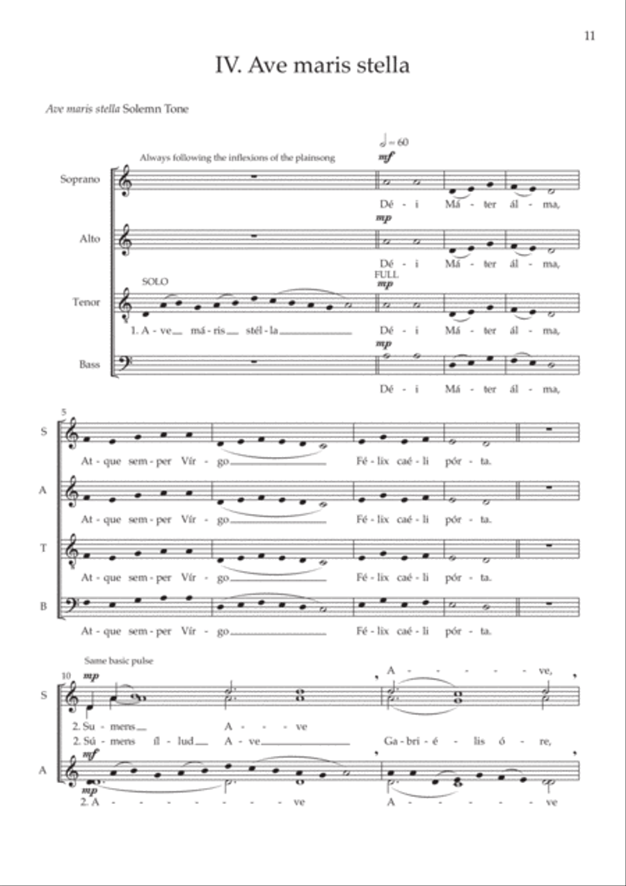 A Marian sequence 4-Part scores gallery preview page 5