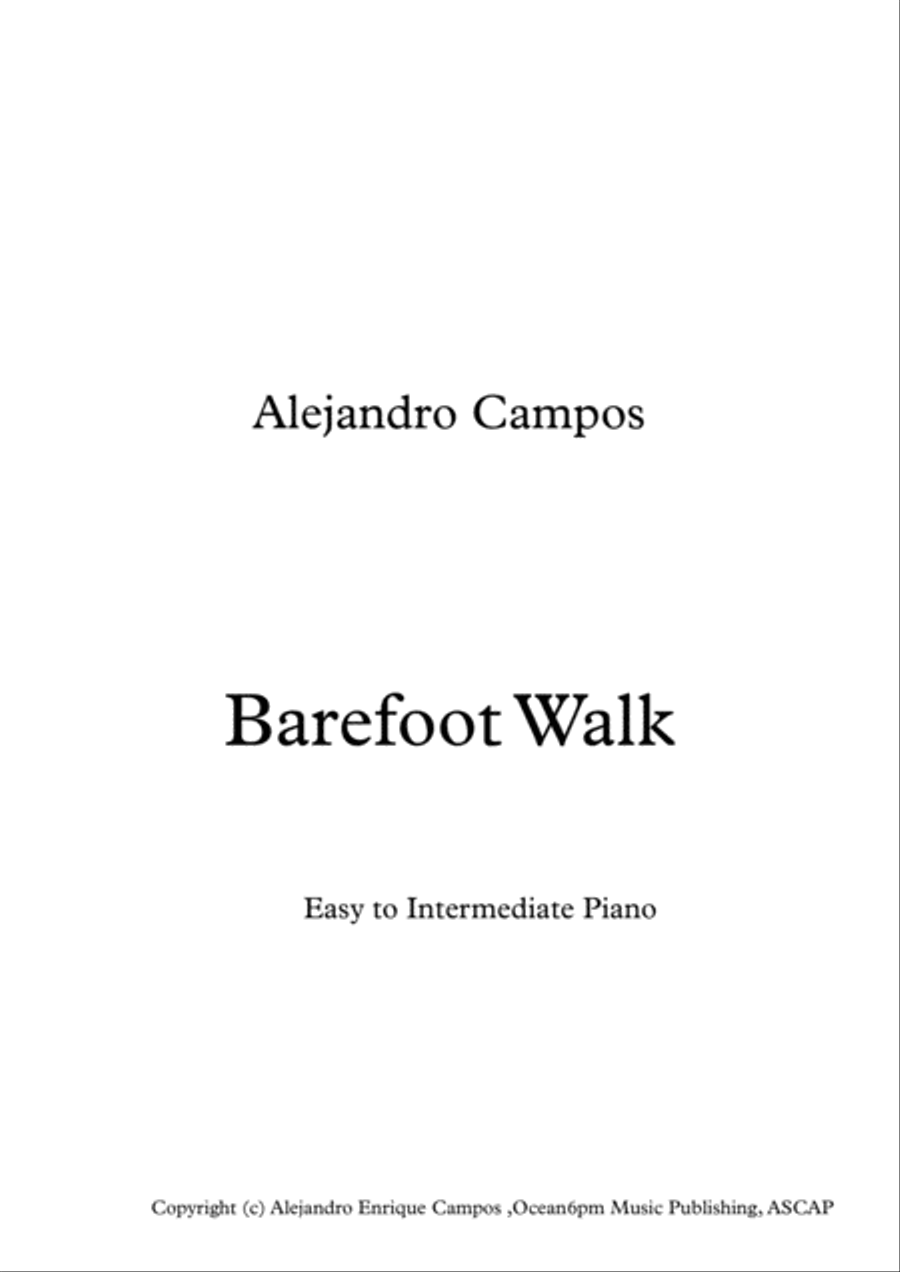 Barefoot Walk Barefoot Walk Piano Solo scores gallery preview page 1