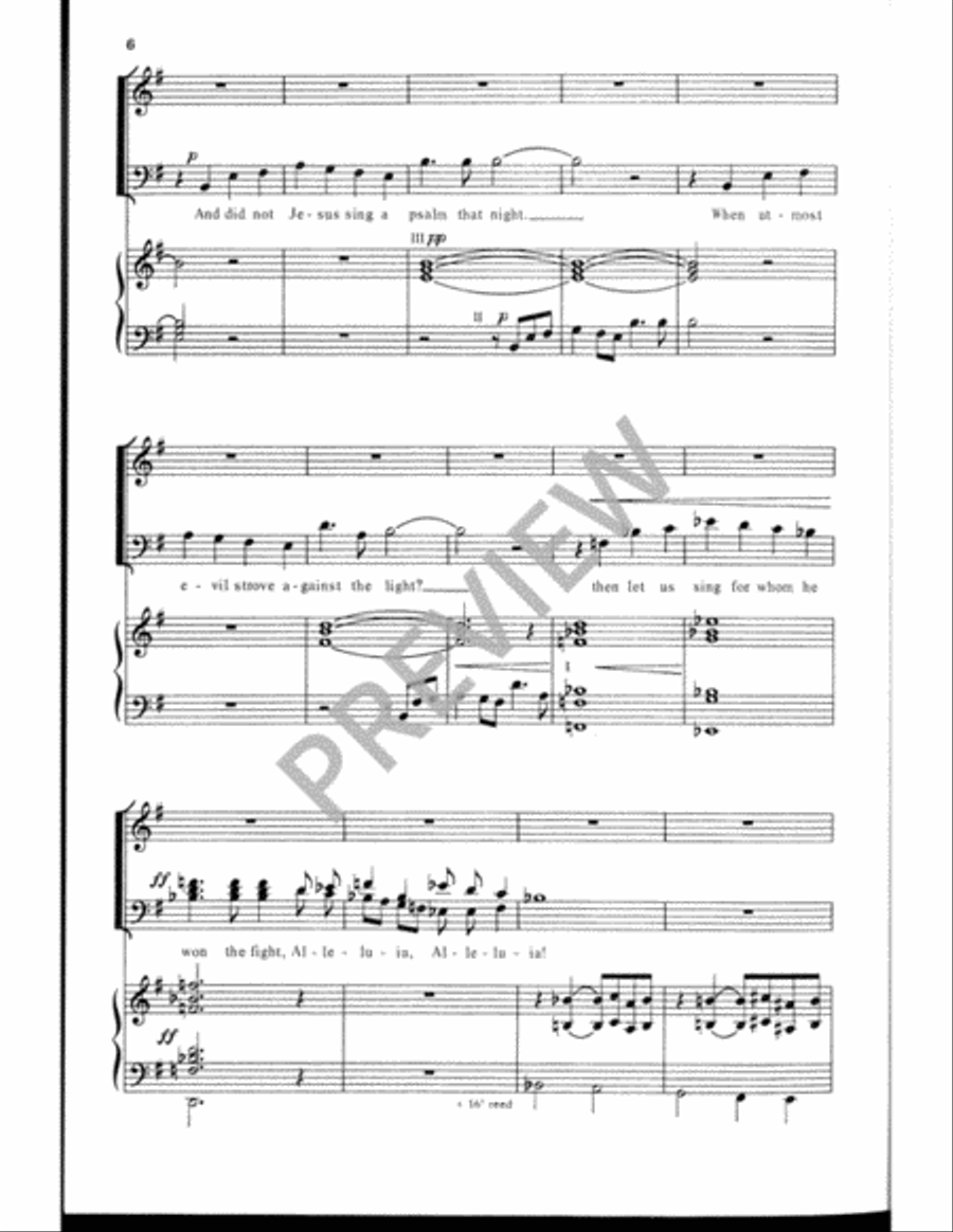 When, in Our Music, God Is Glorified 4-Part scores gallery preview page 7