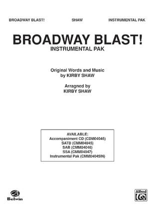 Book cover for Broadway Blast! (A Medley)