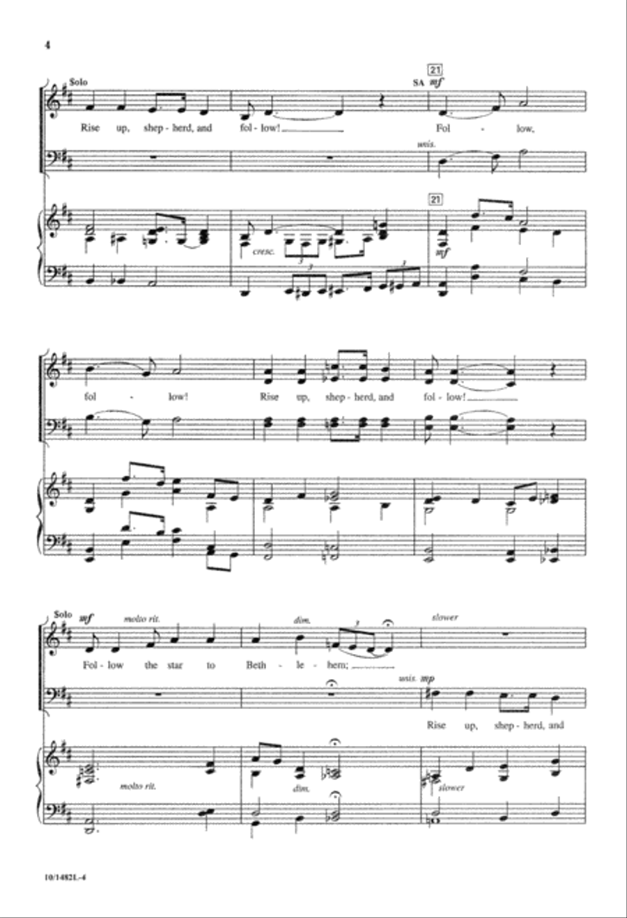 Rise Up, Shepherd Rise Up, Shepherd 4-Part scores gallery preview page 5
