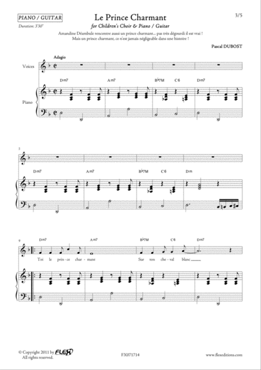 Le Prince Charmant Children's Choir scores gallery preview page 3