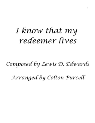 Book cover for I know that My Redeemer Lives