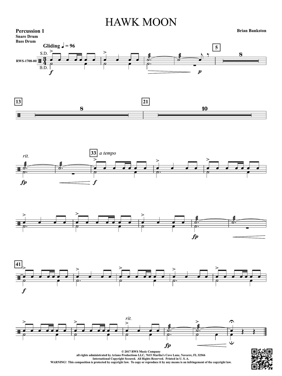 Hawk Moon: 1st Percussion