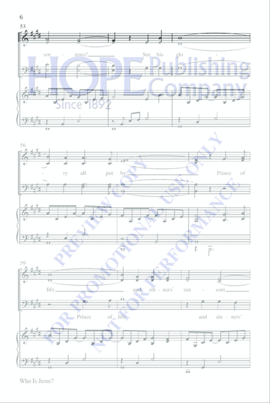 Who Is Jesus? 4-Part scores gallery preview page 10