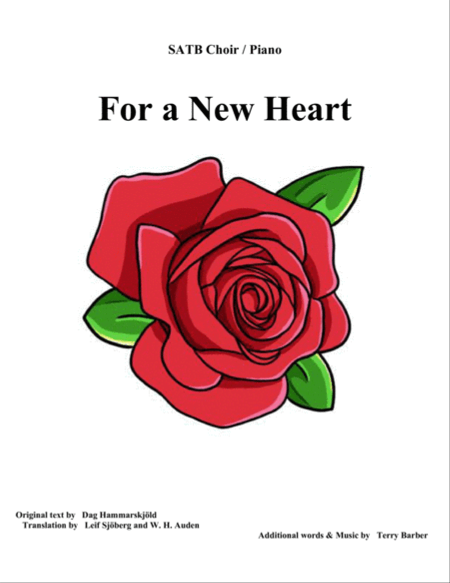 For a New Heart 4-Part scores gallery preview page 1