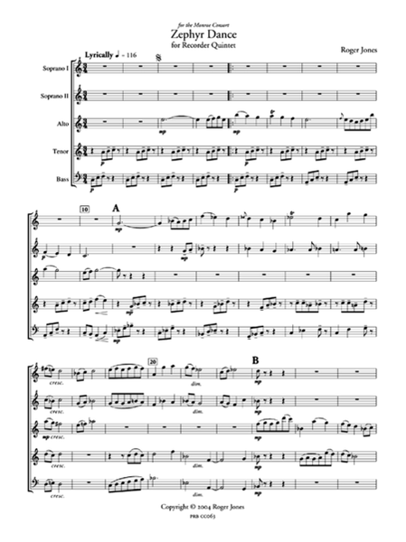 Zephyr Dance (score and part set)