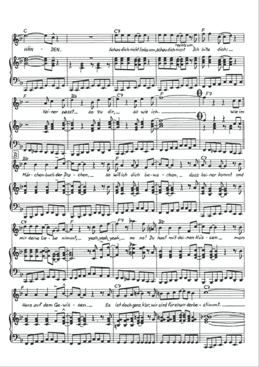 In festen Handen Piano, Vocal scores gallery preview page 4