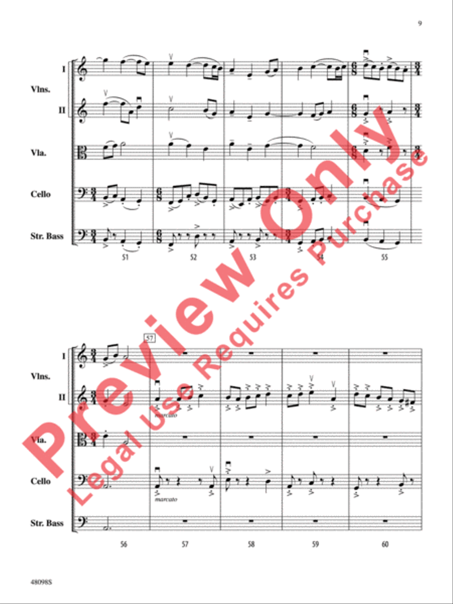 Aberrations String Orchestra scores gallery preview page 10