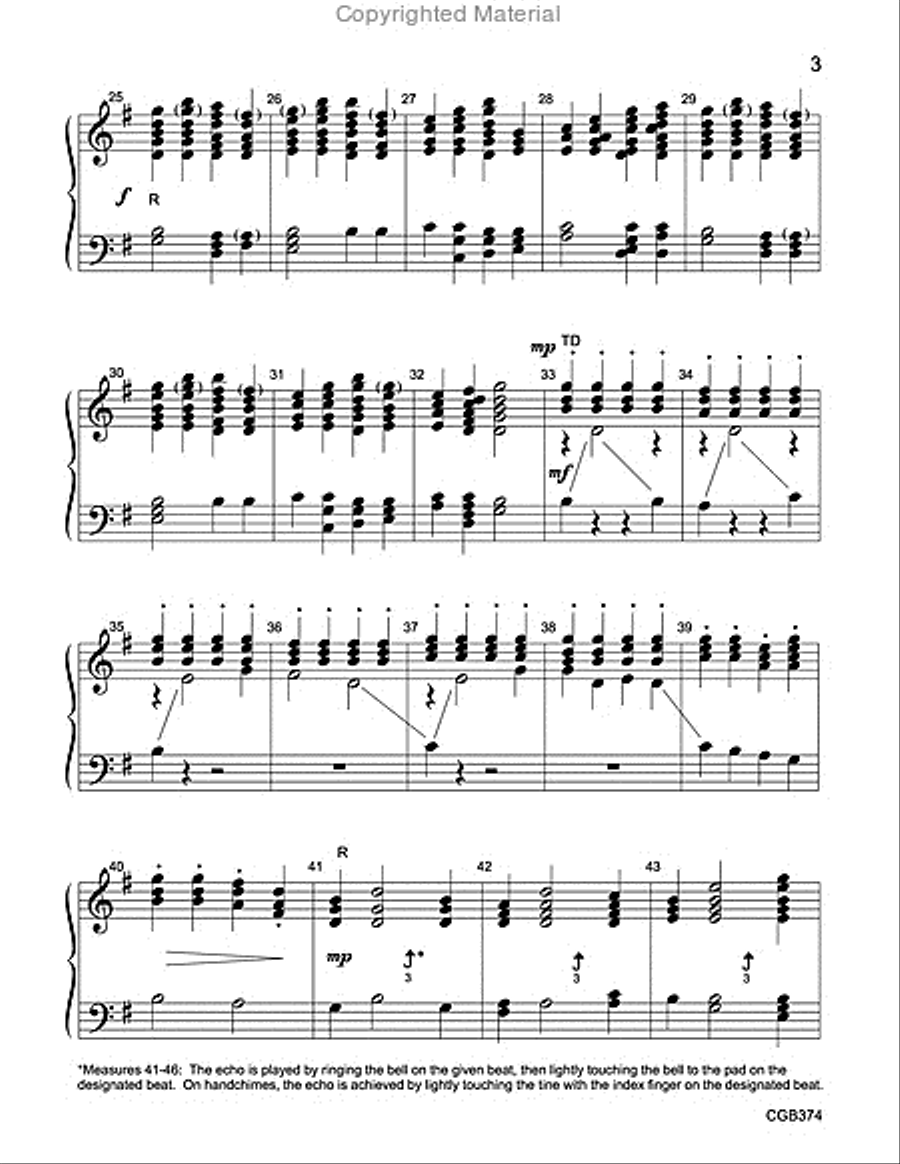 Processional Jubilee Processional Jubilee Handbell Choir scores gallery preview page 3
