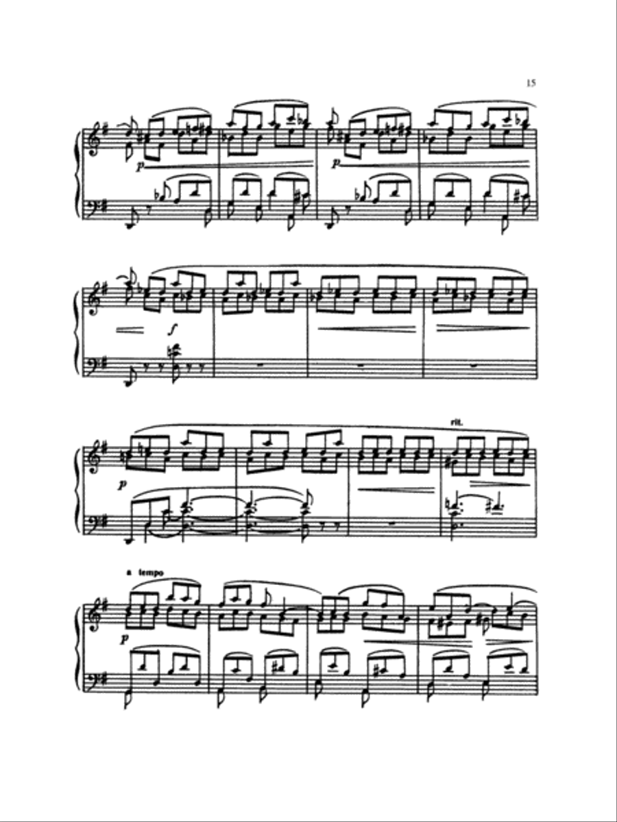 Liadov: Preludes Piano Solo scores gallery preview page 3