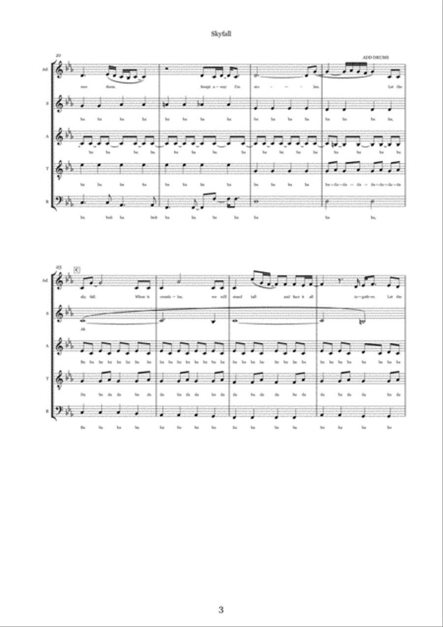 Skyfall Skyfall 4-Part scores gallery preview page 3