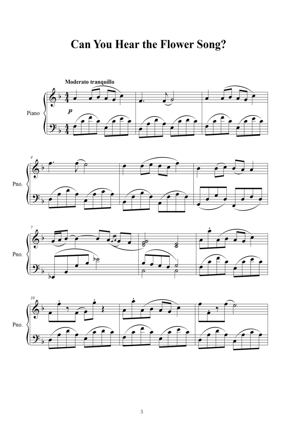 Summer at the Piano ALBUM Voice scores gallery preview page 3