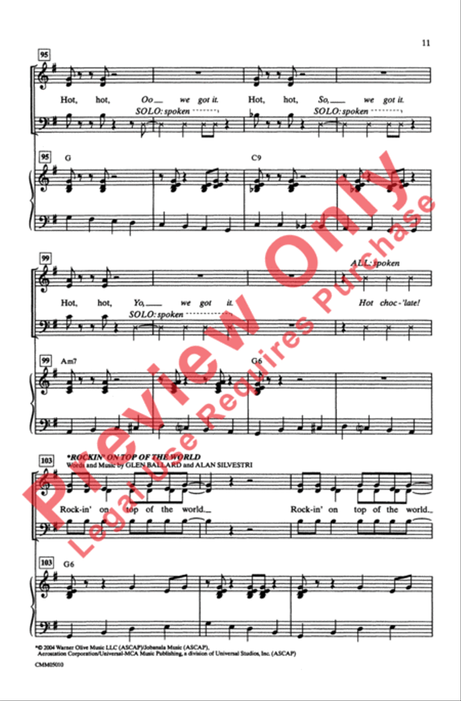 The Polar Express: A Choral Medley 3-Part scores gallery preview page 11
