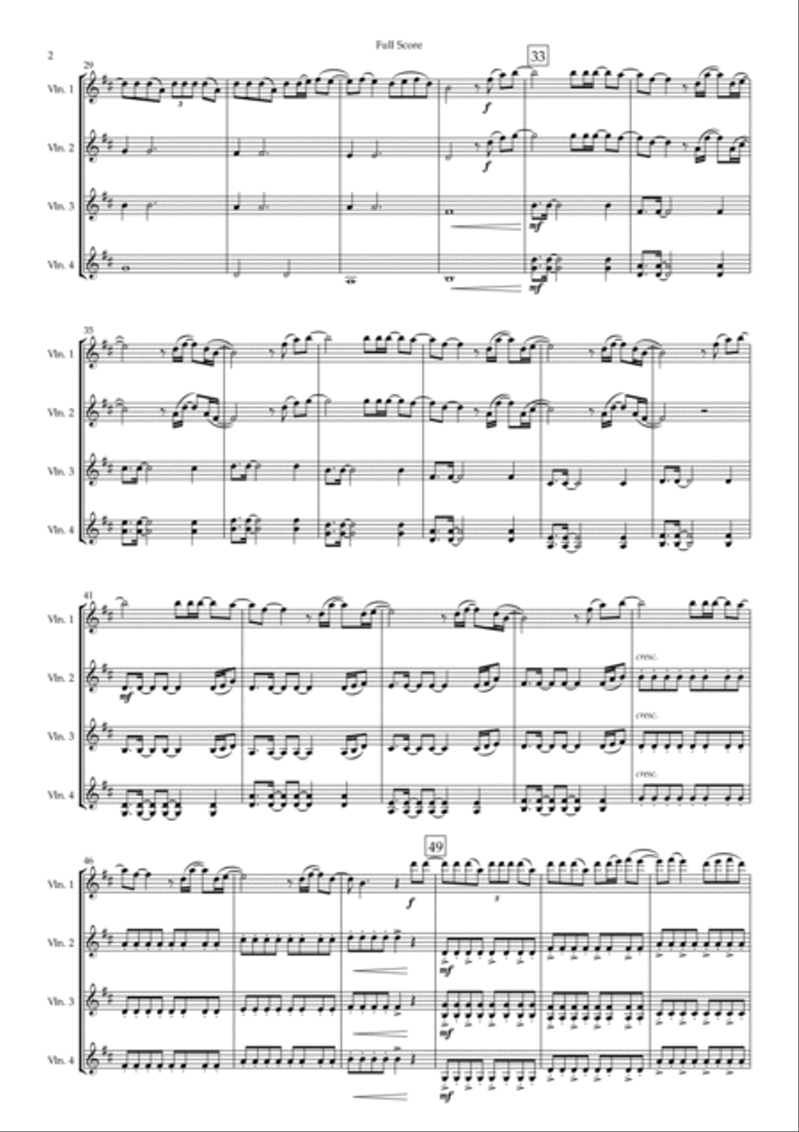 Way Maker String Quartet scores gallery preview page 2