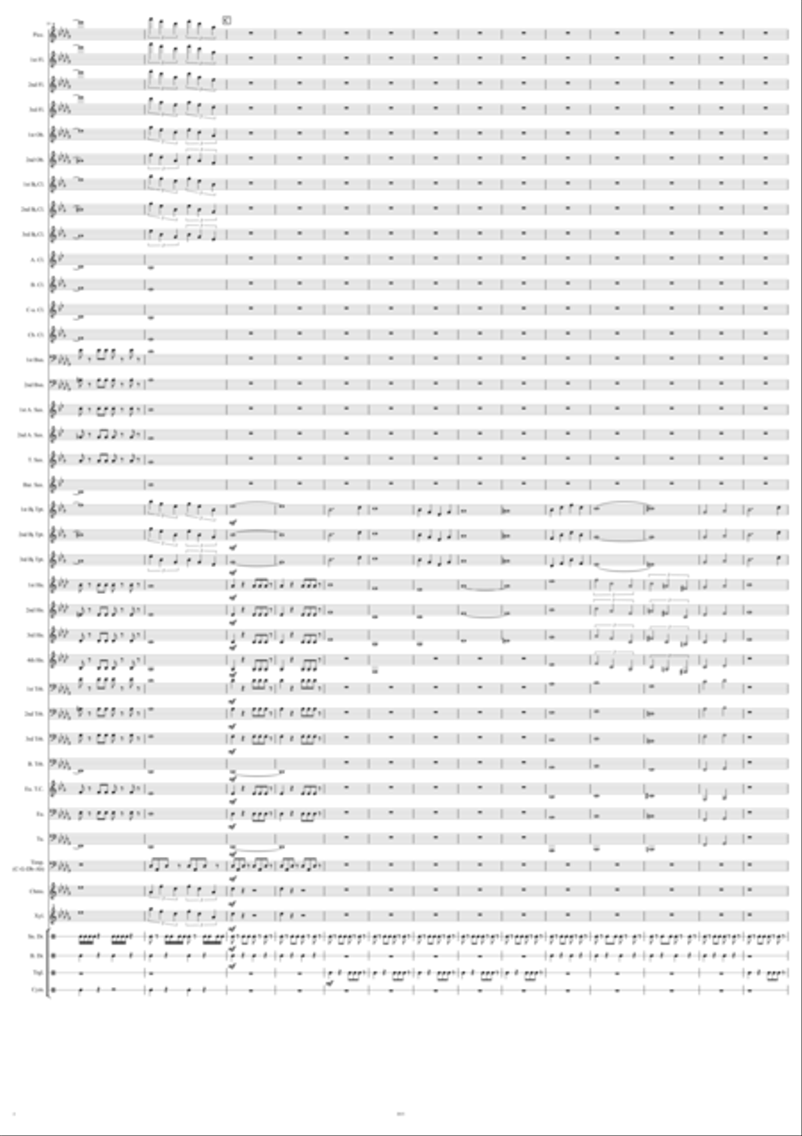 The Journey to the Outer Regions Concert Band scores gallery preview page 4