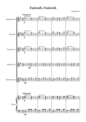 Funiculì, Funiculà - Sax Quintet & Piano