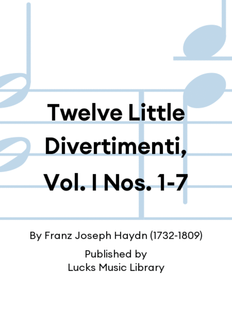 Twelve Little Divertimenti, Vol. I Nos. 1-7 Score scores gallery preview page 1