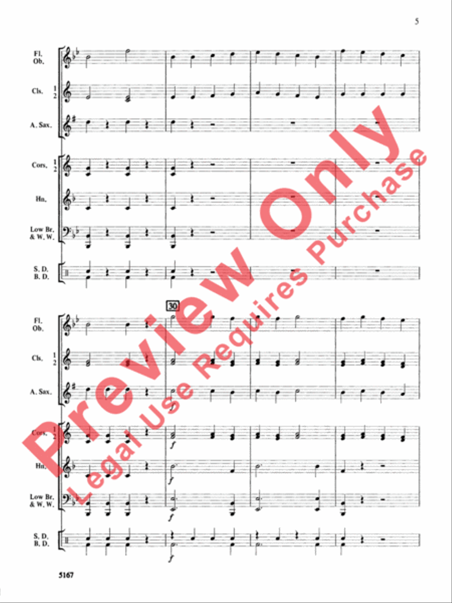 American Spirit March American Spirit March Concert Band scores gallery preview page 6