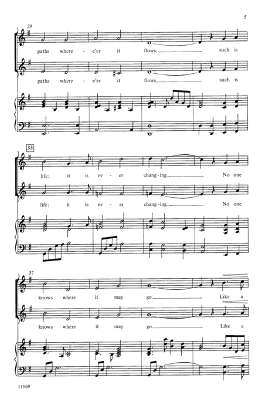 Like a River Choir scores gallery preview page 4