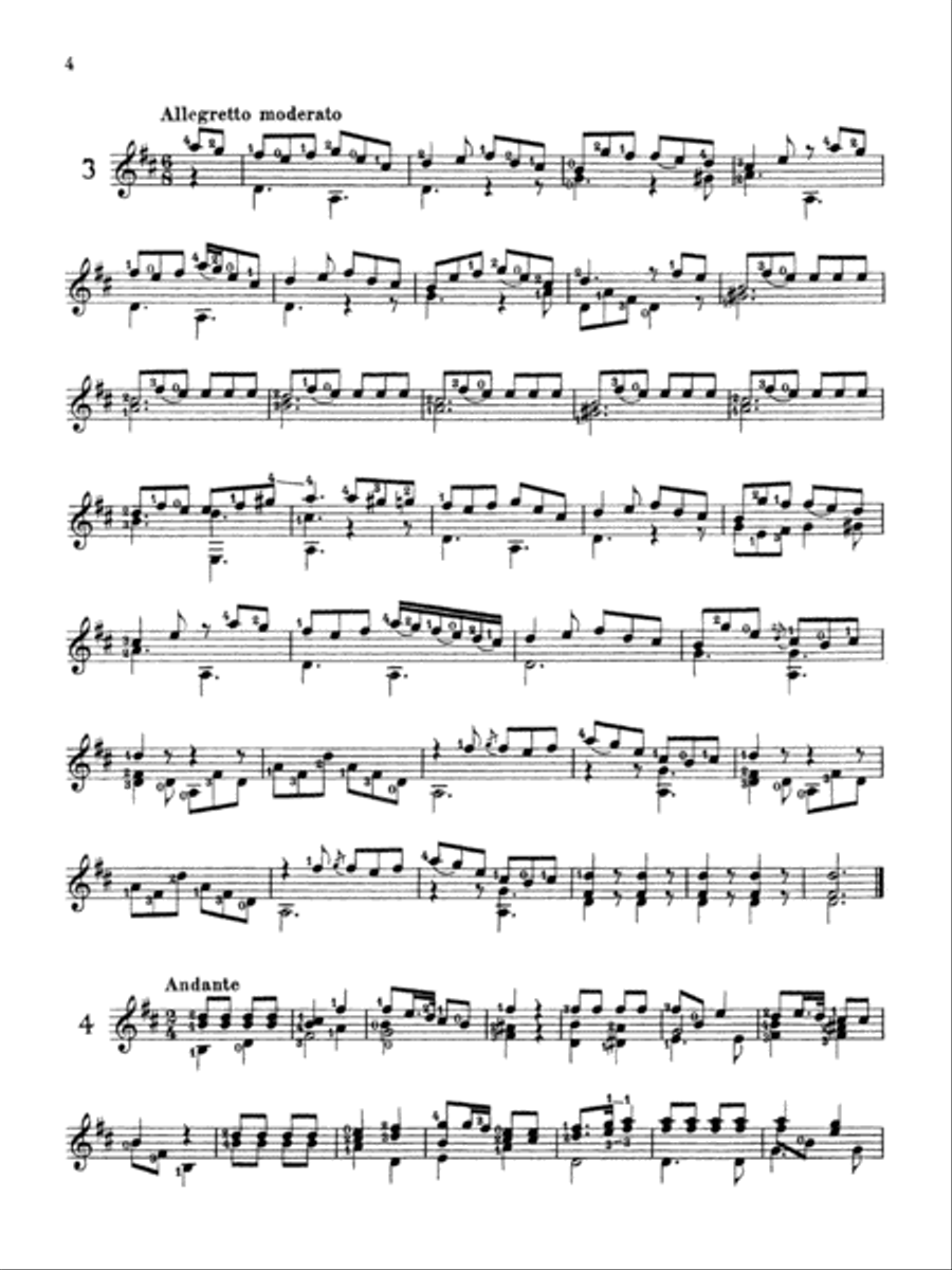 Sor: Complete Progressive Studies for the Beginner, Op. 31 Acoustic Guitar scores gallery preview page 4